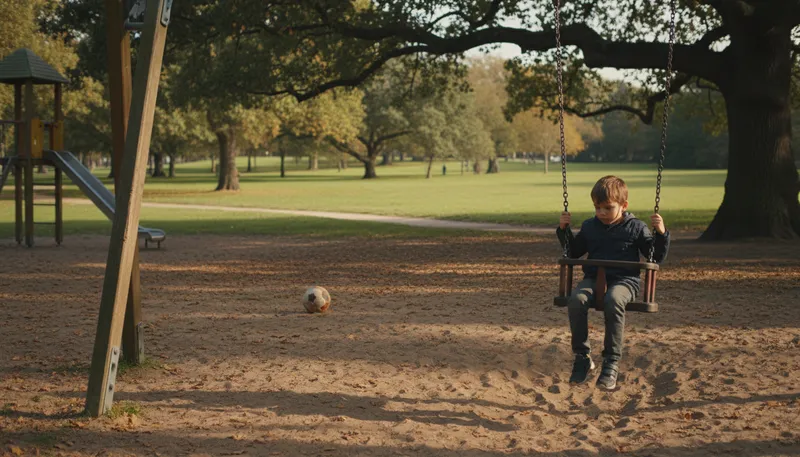 Illustration of fatherless: Having no father present or involved.