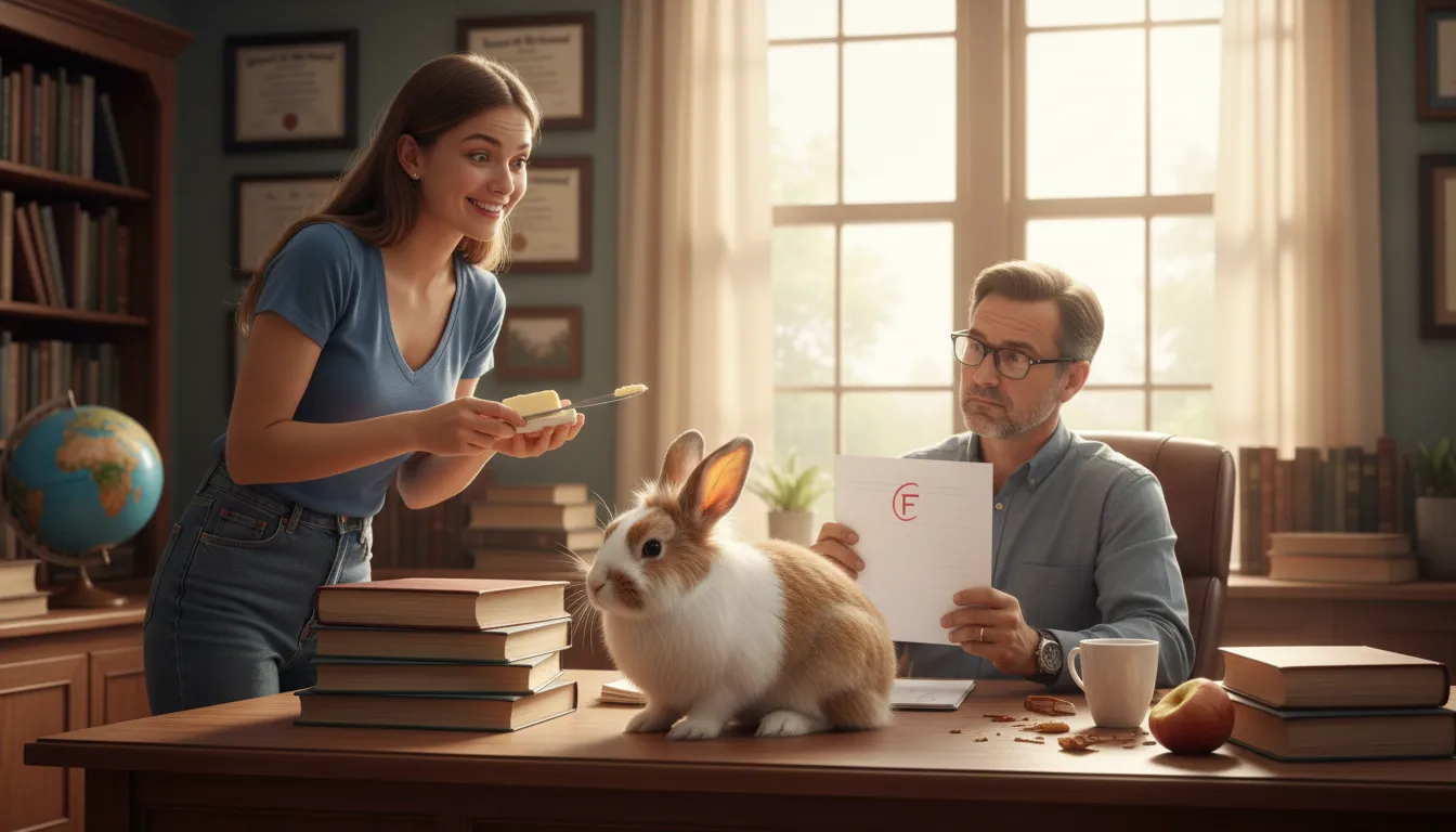butter the cony-এর ইলাস্ট্রেশন: To flatter or charm someone excessively.