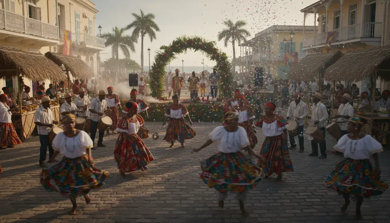 Illustration of haitians: People from Haiti, known for their rich culture.