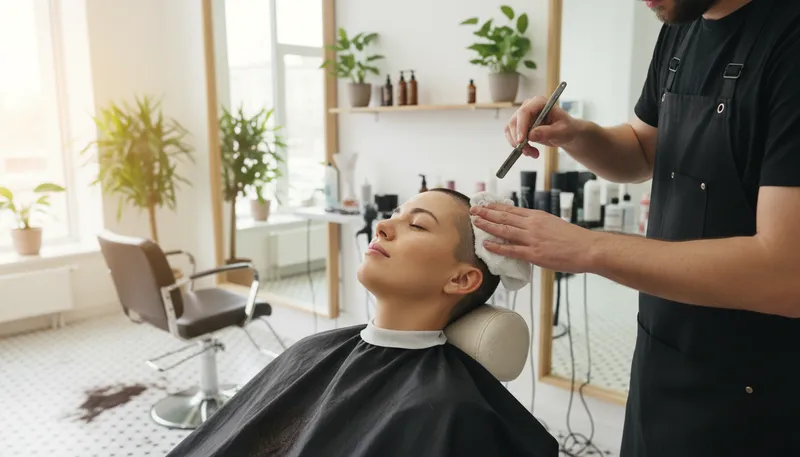 Illustration of permanent shave: A lasting hair removal treatment.