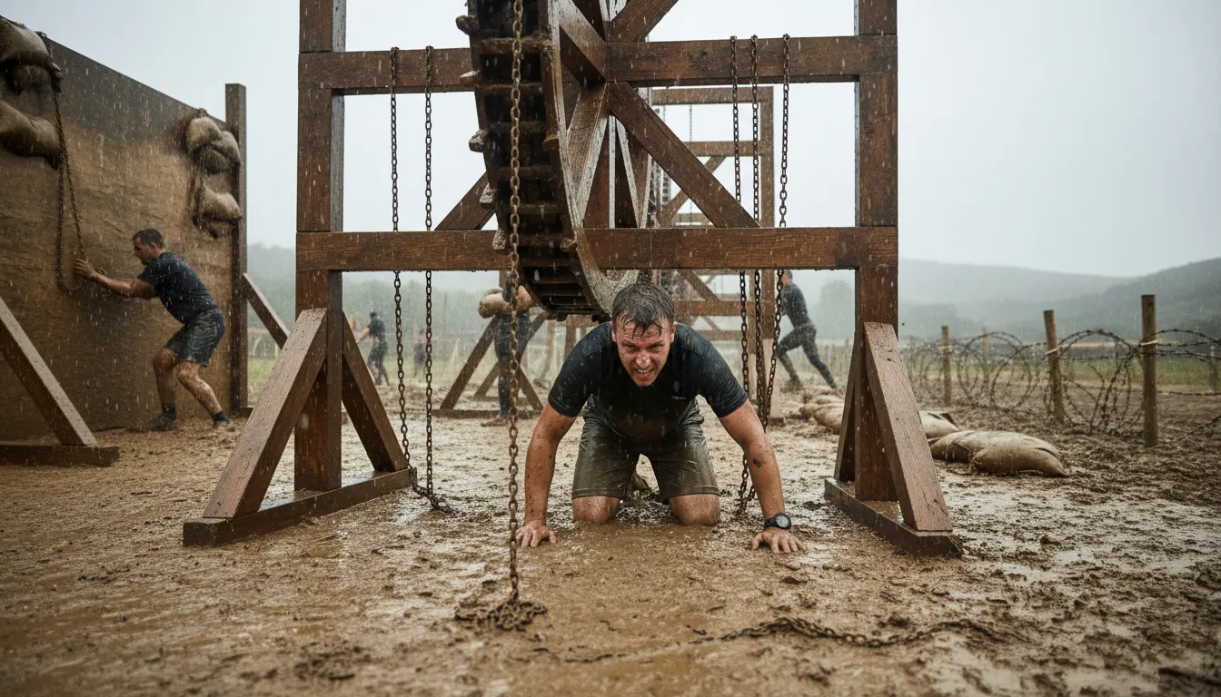 go through the mill 的插图：to have a difficult or challenging experience