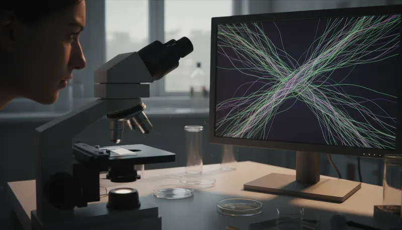 Illustration of actin: A protein that helps cells move and shape.