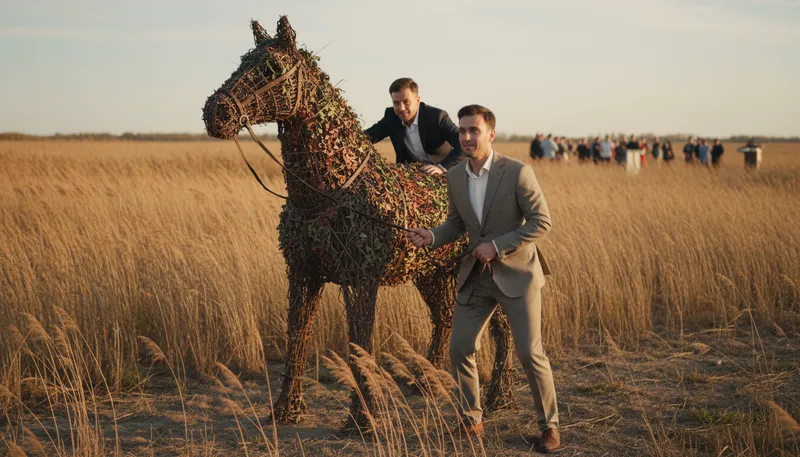 Illustration of stalking horse: a candidate used to test reactions.