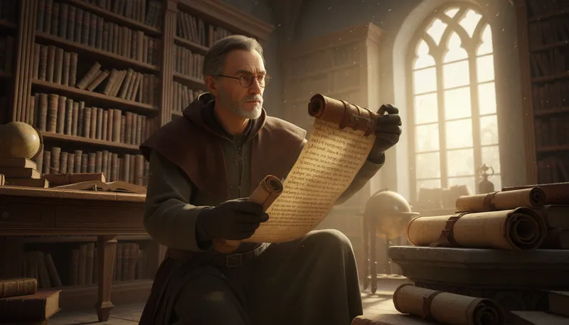 Illustration of liber: an ancient Roman book or scroll