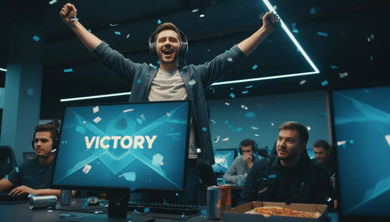 Illustration of woot: An expression of excitement or joy.