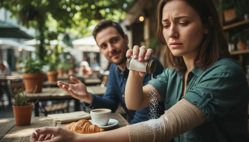 Illustration of rub salt in someone's wounds: To make someone feel worse about a problem.