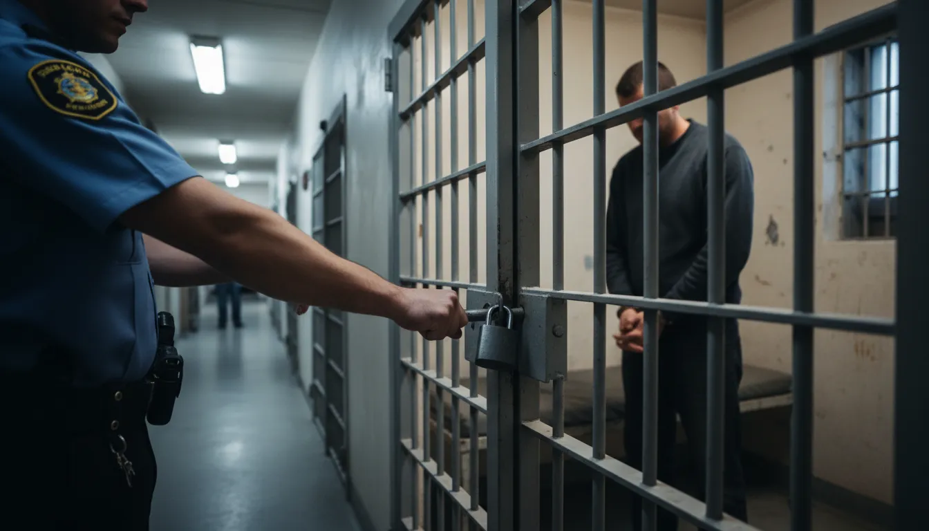 Ilustração de locked up: secured tightly or imprisoned