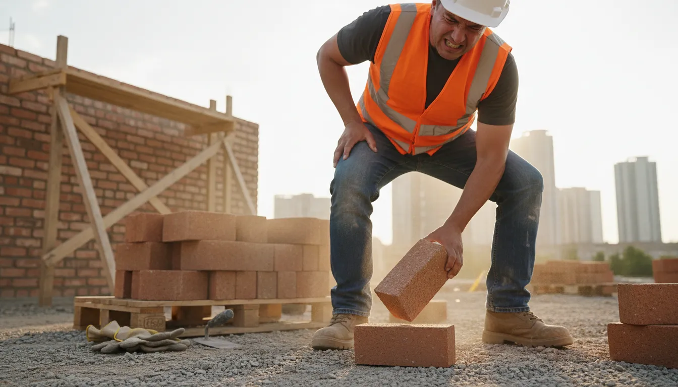 Ilustración de brick: a small, rectangular block used in building