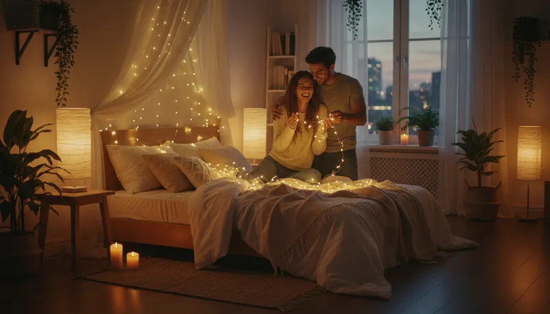 Illustration of love nest: a cozy place for romance or couples