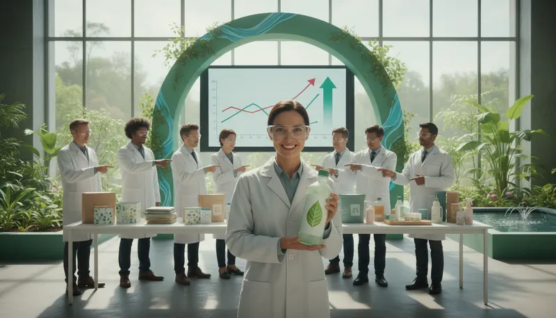 Illustration of basf: A global chemical company based in Germany.