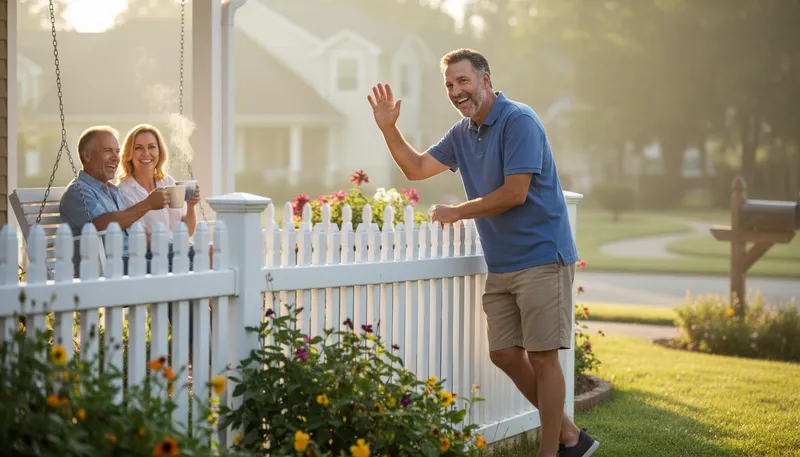 Illustration of top of the morning: a cheerful greeting in the morning