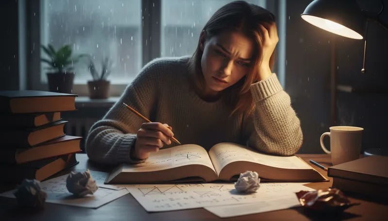Illustration of make heavy going of: to struggle with a task or activity