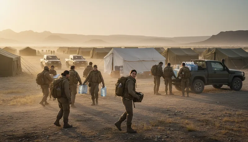 Illustration of deployment: the act of sending out resources or troops