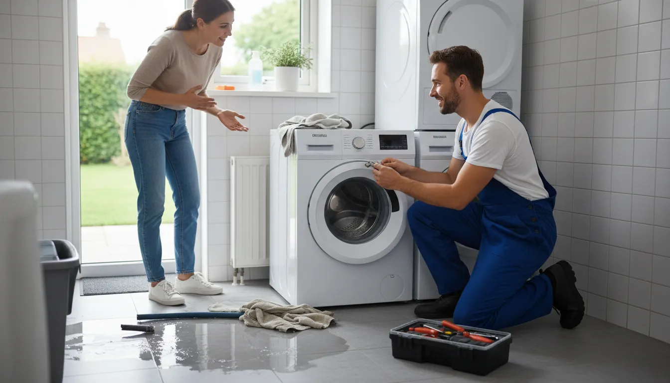 Illustration of repairperson: Someone whose job is fixing broken things.