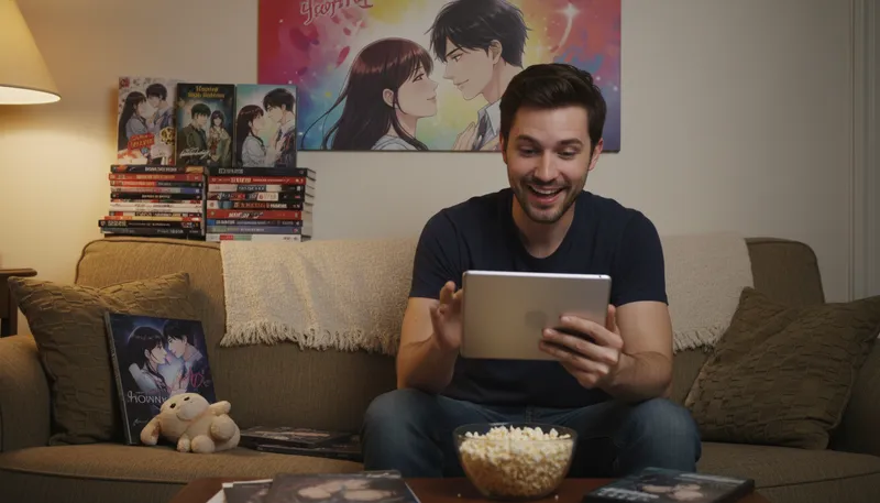 Illustration of shipper: fan of a romantic pairing in fiction