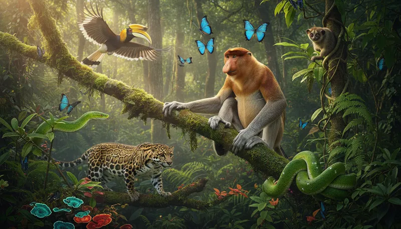 Illustration of sabah: a region in Malaysia known for nature.