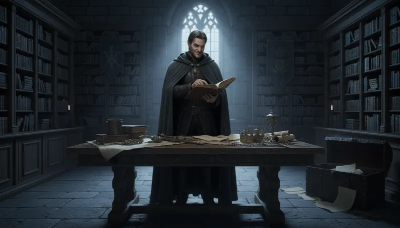 Illustration of villainy: The behavior or actions of a villain.