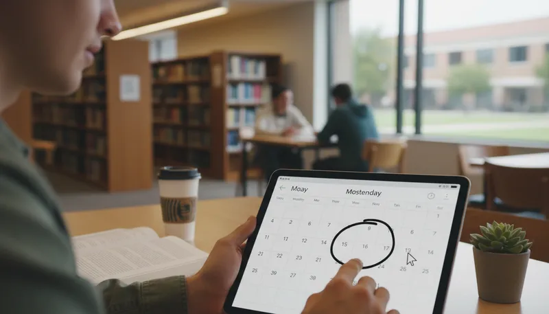 Illustration of enrollment: The act of signing up or registering.