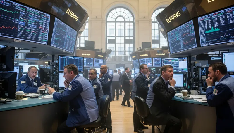 Illustration of nyse: New York Stock Exchange, where stocks are traded.