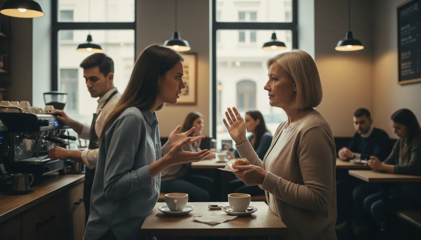 Illustrazione di save the drama for your momma: Avoid unnecessary emotional conflict.