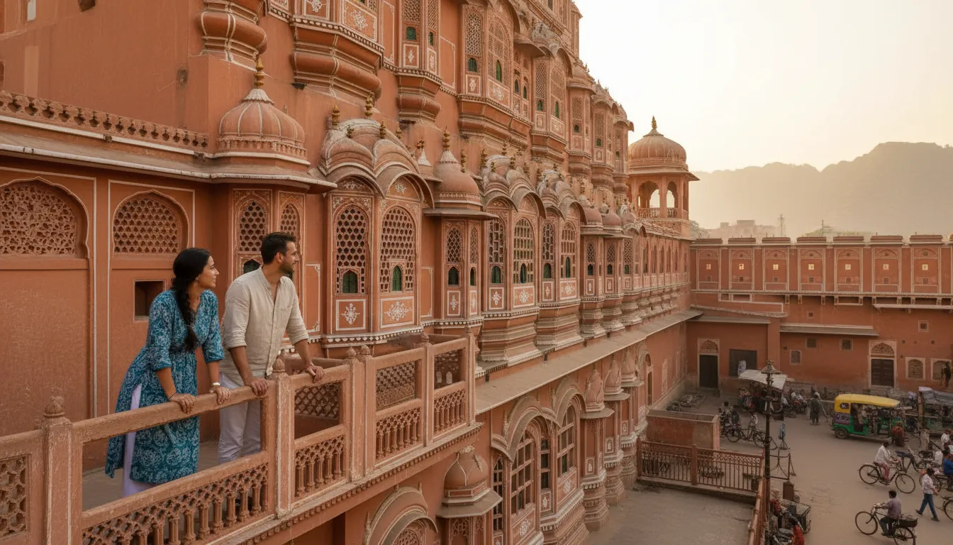 Jaipur 일러스트: a major city in the Indian state of Rajasthan