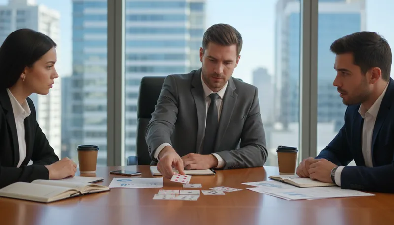 Illustration of put one's cards on the table: to be honest or open about intentions