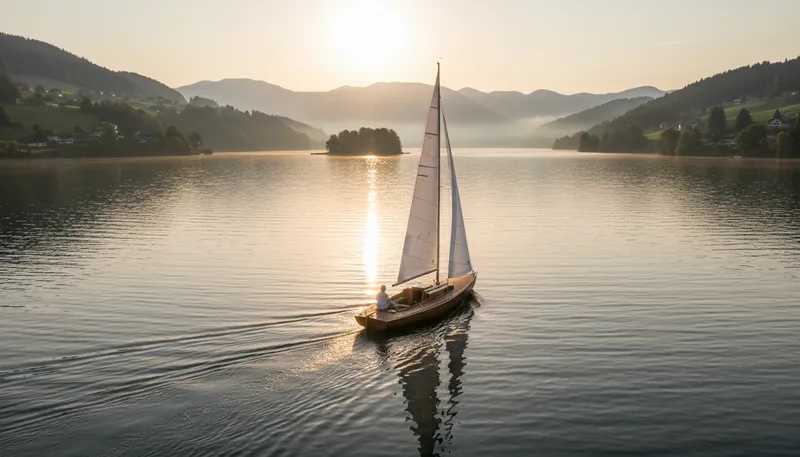Illustration of boat: A small vessel for traveling on water.