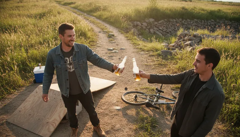 Illustration of hold my beer: Prepare to watch something daring.
