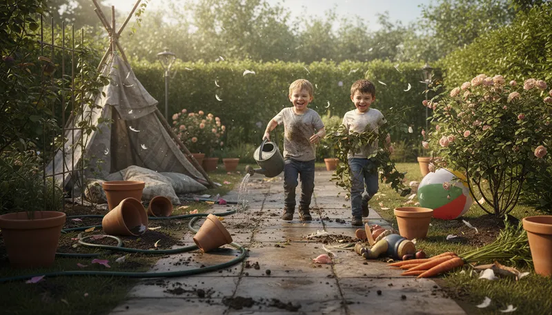 Illustration of mischief: Playful trouble or harm caused by someone.