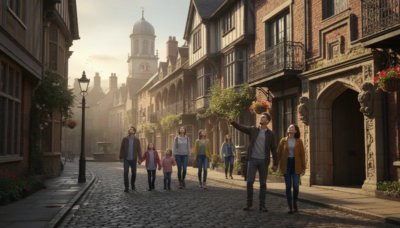 Illustration of tunbridge: A town known for its historic architecture.