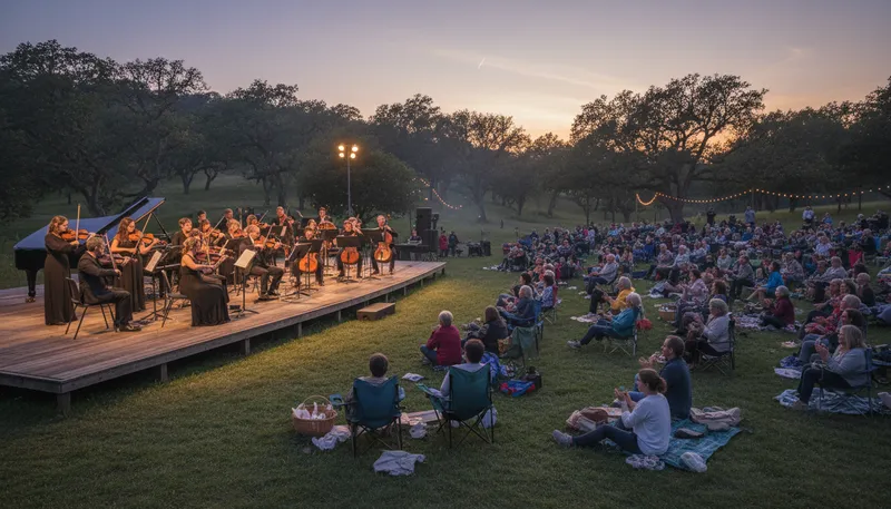 Illustration of ensemble: A group of musicians or performers working together.