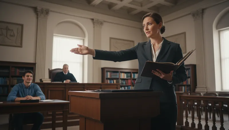 Illustration of defense: legal argument to protect a person