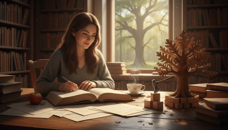 Illustration of little strokes fell great oaks: small efforts can achieve big results