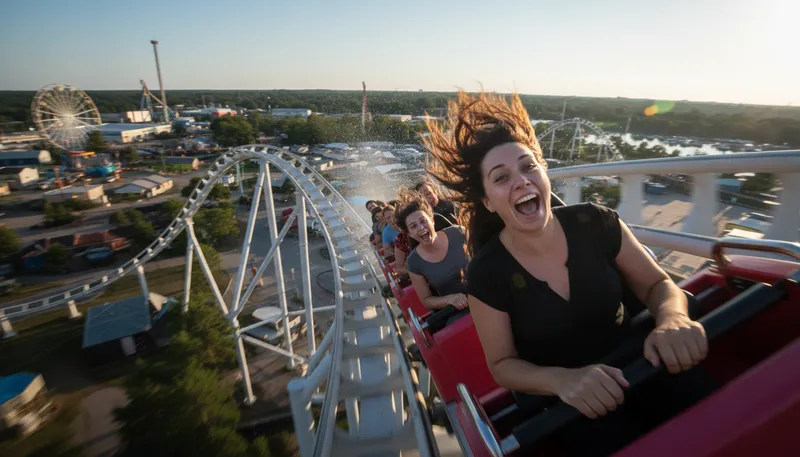 Illustration of adrenaline rush: A sudden surge of energy or excitement.