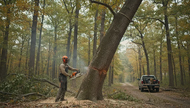 Illustration of chainsaw: A power tool for cutting wood.