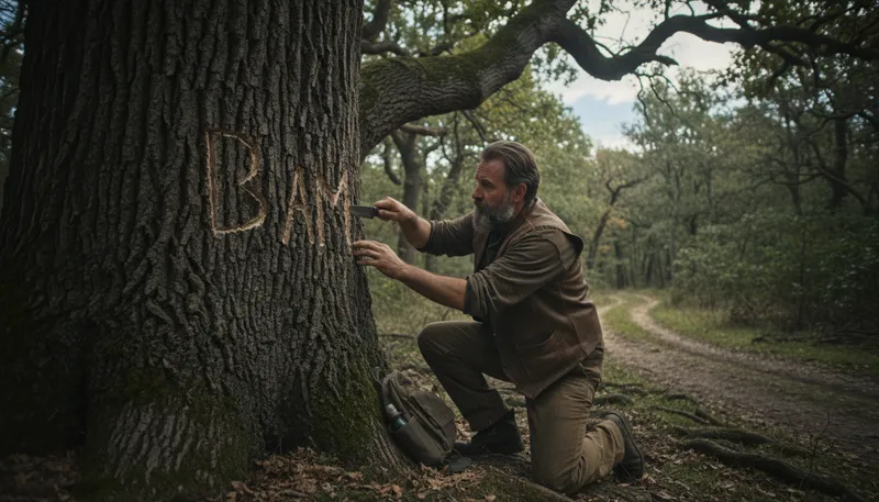 Illustration of baum: A surname of German origin meaning tree.