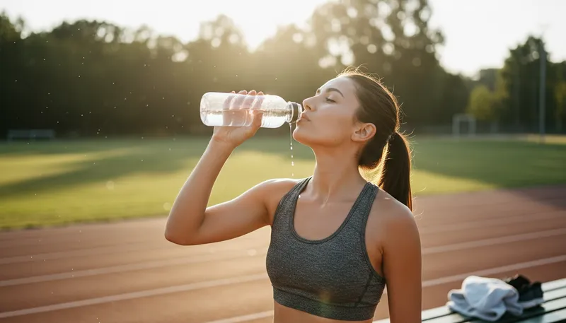 Illustration of hydration: the process of providing adequate water.