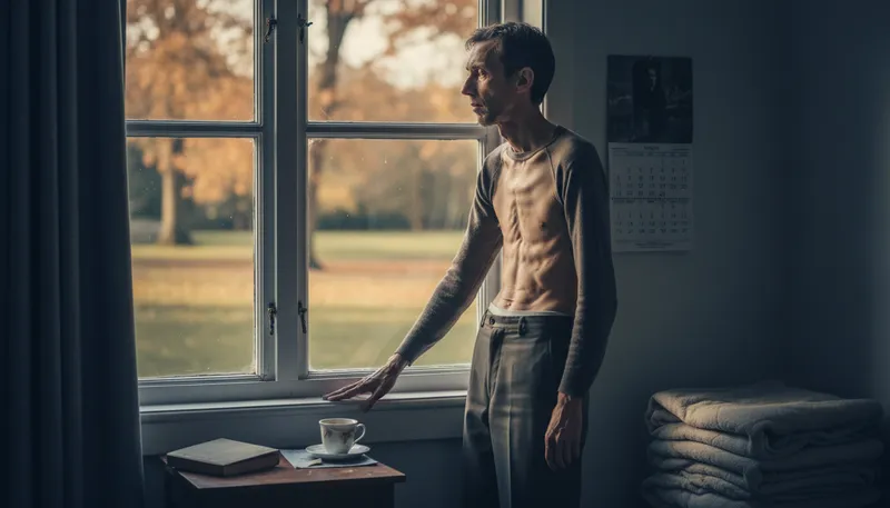 Illustration of emaciate: To make extremely thin or weak.