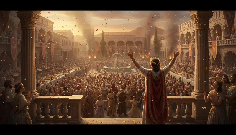 Illustration of emperor: A powerful ruler of an empire.