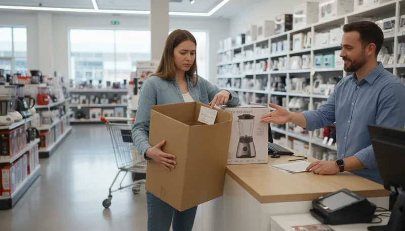 Illustration of rma: Return Merchandise Authorization for returns.