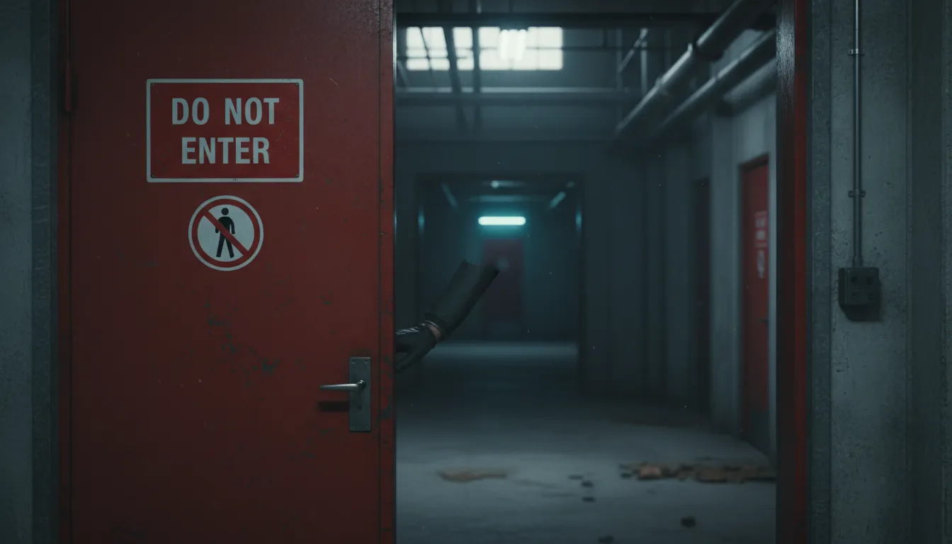 do not enter 일러스트: a warning to stay out of a place
