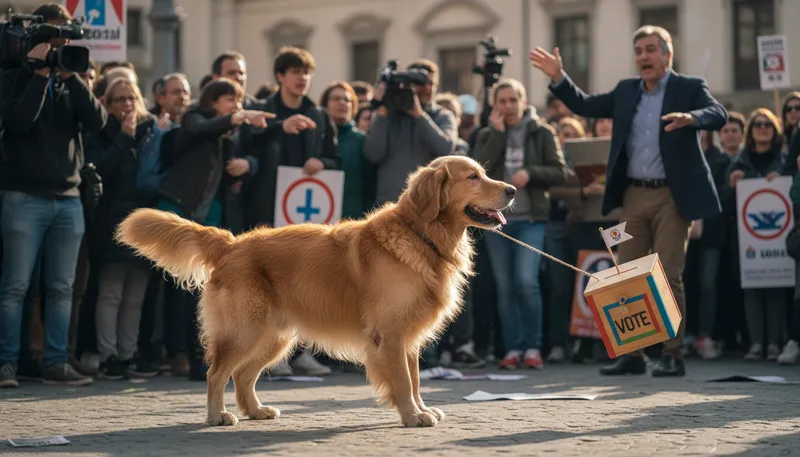 Illustration of wag the dog: Distract from a serious issue with a smaller one.