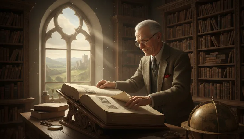 Illustration of annals: Historical records or chronicles of events.