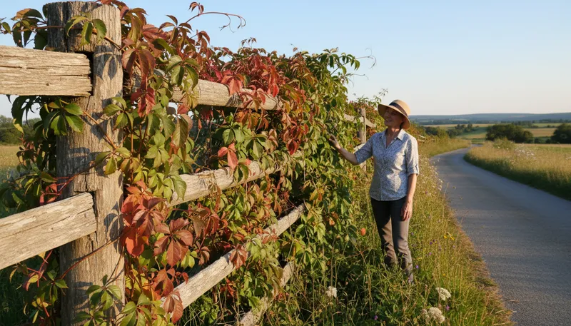 Illustration of woodbine: A type of plant, often a climbing vine.