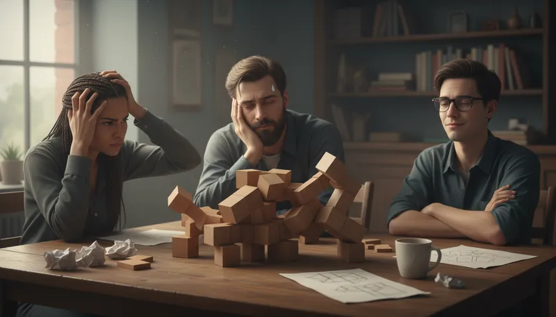 Illustration of stump: to puzzle or confuse someone completely