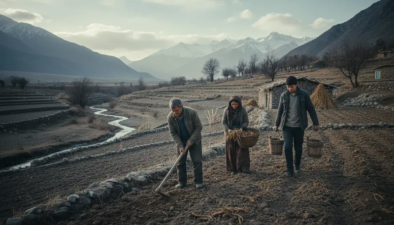 Illustration of subsistence: The minimum means necessary to support life.