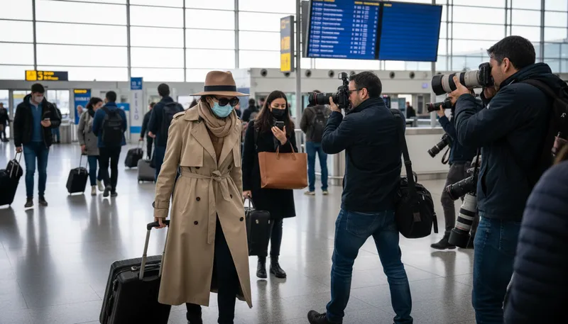 Illustration of incognito: In disguise; not revealing one's identity.