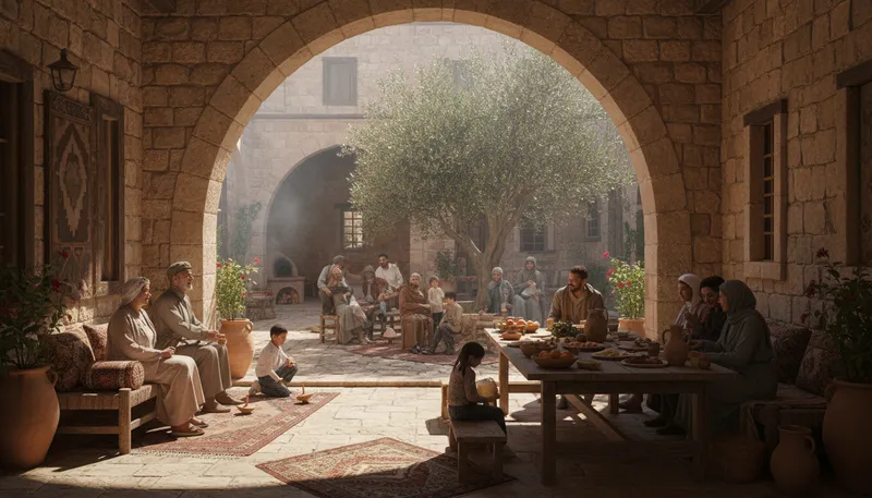 Illustration of beit: a term used in Hebrew meaning house