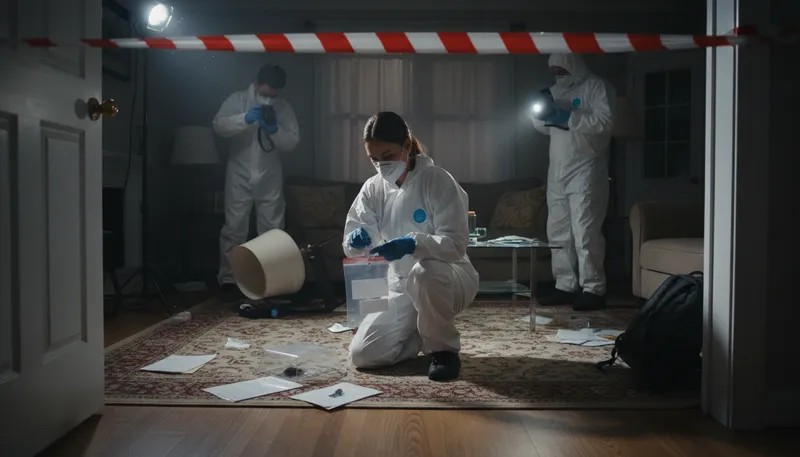 Illustration of forensic: Related to scientific methods in crime solving.