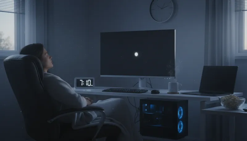 Illustration of SLE: An abbreviation for sleep mode in technology.